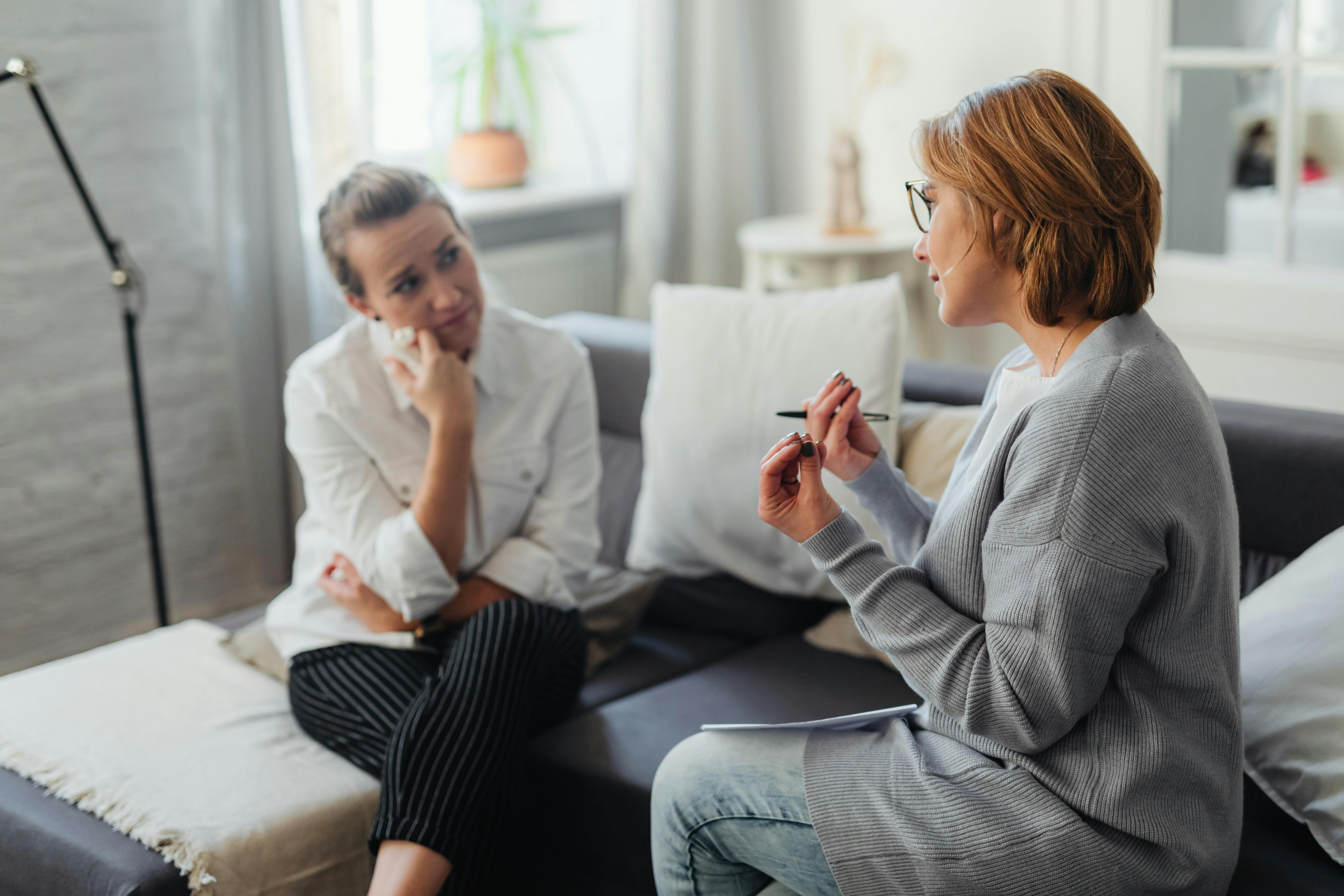 Séance de soutien professionnel en santé mentale
